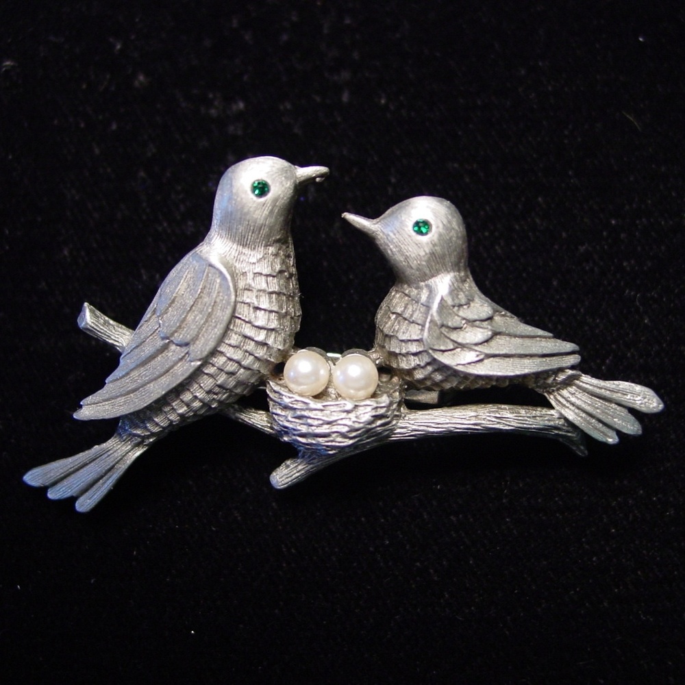 🆕 'Birds in Nest' Pin Brooch